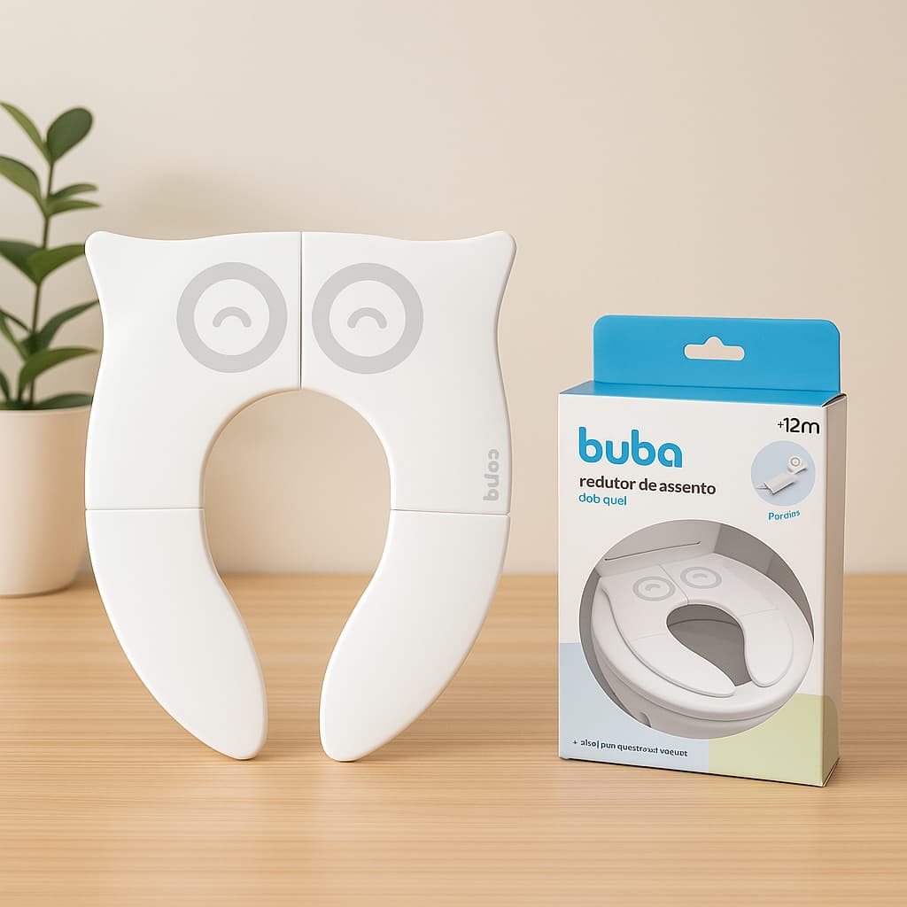 Redutor De Assento Portátil Dobrável Infantil para Viagem Buba Desfralde