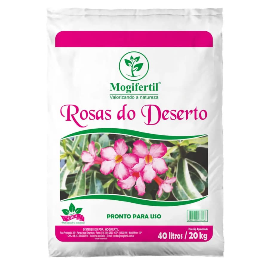 Substrato Para Rosa do Deserto 2kg a 20kg Mogifertil.