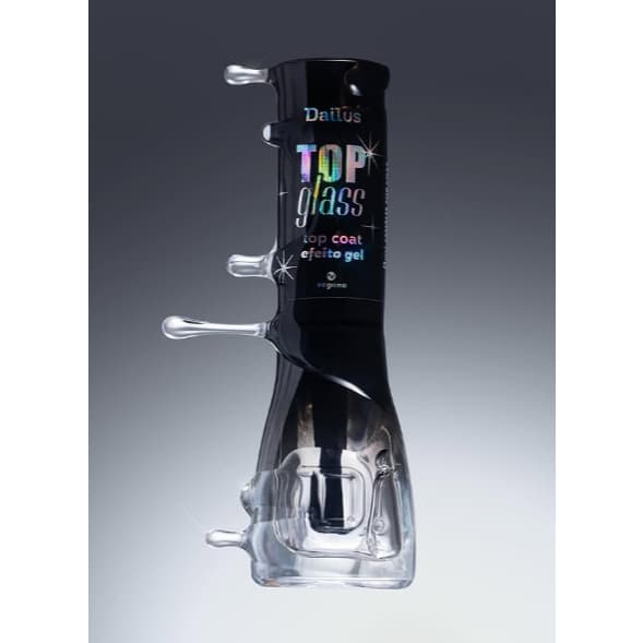 Top Coat Glass Dailus | Efeito Gel e Brilho Espelhado