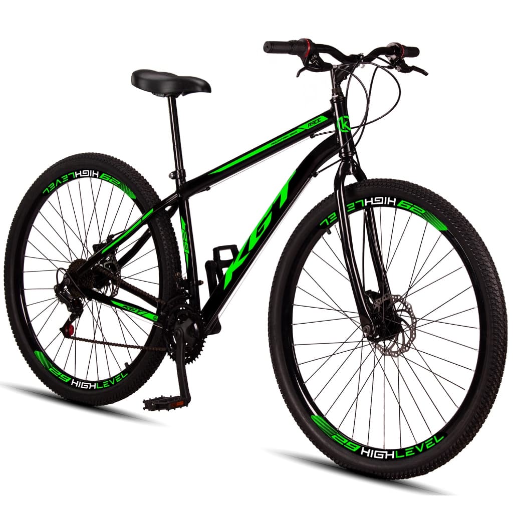 Bicicleta Aro 29 Aço Carbono KGT Freios A Disco 21 Marchas