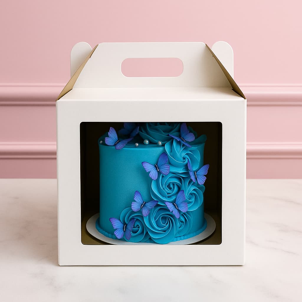 Caixas Para Bolo Alto Visor 15x15x15 Bento Cake Confeitaria Cakebox KIT 5~20