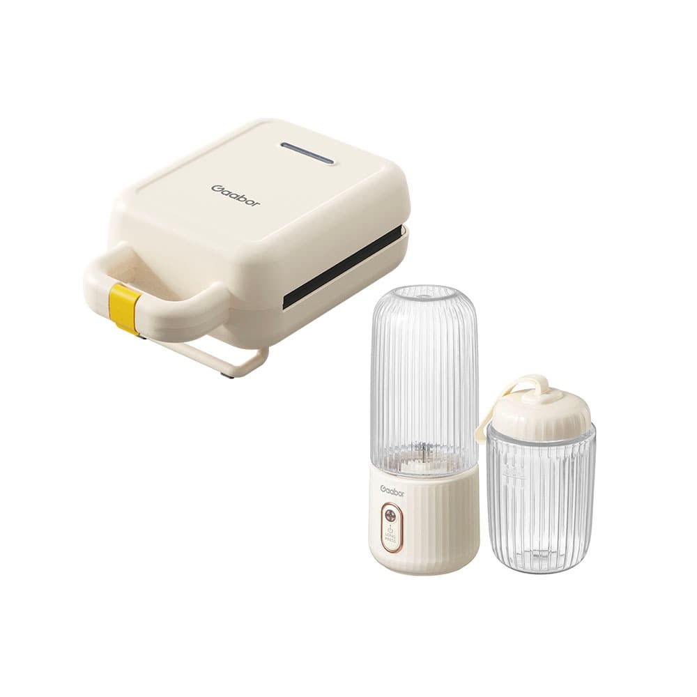 [Venda em Conjunto] Gaabor Sanduicheira Elétrica SM60M + Espremedor de Frutas Portátil 350 ml + 280 ml FP03T