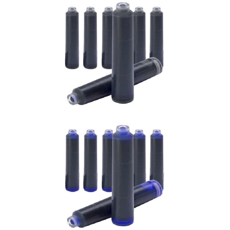 Kit 6 Cartucho Refil para Caneta Tinteiro Gold Pen