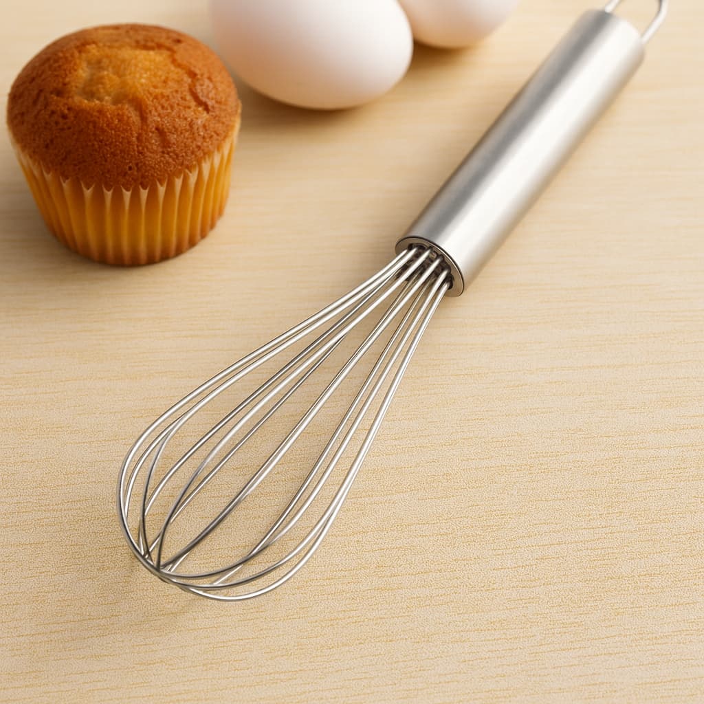 Batedor De Ovos 28,5 Cm Gourmet Fouet Omelete Bolo Cozinha Aço Inox Fue