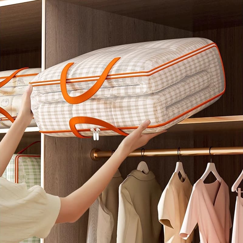 KIT 3 Bolsa de armazenamento de cobertores multiuso, à prova d'água e de umidade, material de PVC pode armazenar roupas