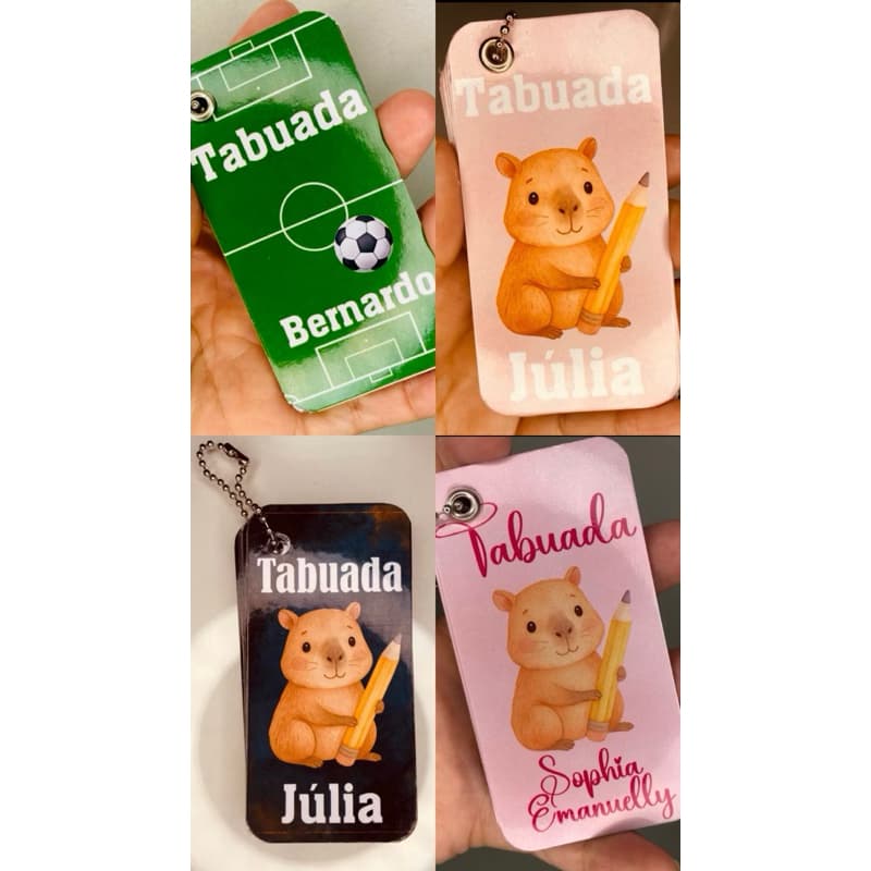 Envio Imediato- Chaveiro tabuada divertida / personalizada com nome / todas as equações