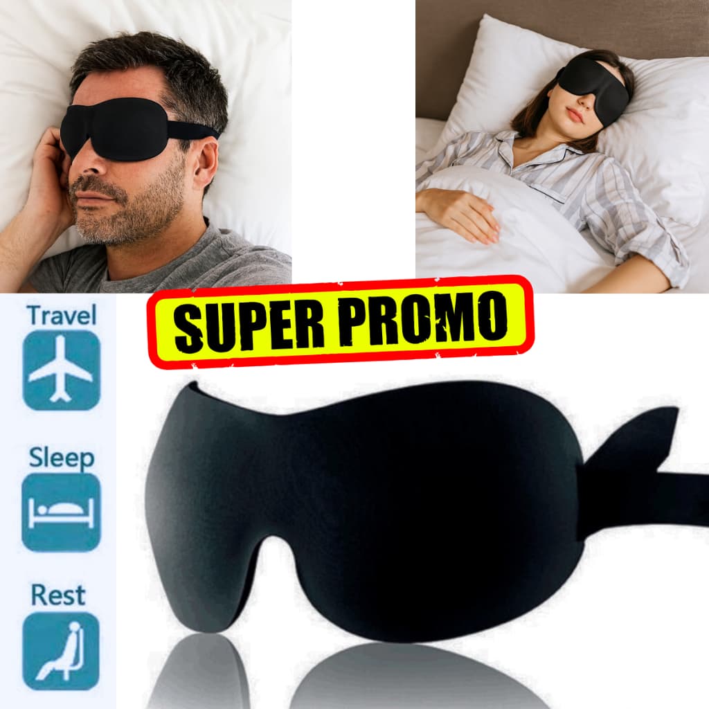 Máscara de Dormir Homens e Mulheres, Algodão, Tampa do Olho, Proteção Ocular, Viagens, Blackout
