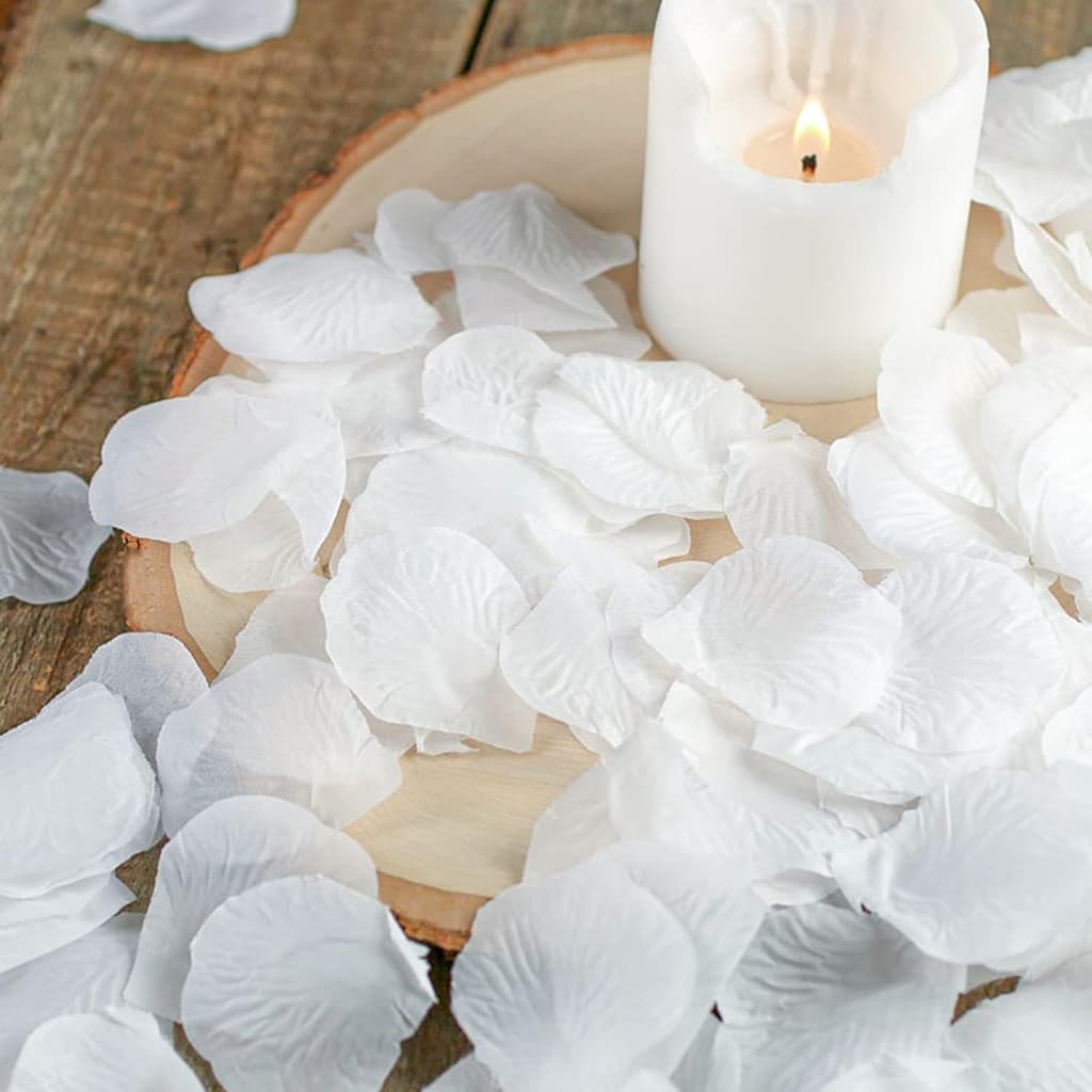 1000 Pétalas De Rosas Artificiais Brancas Decoração Casamento Dias Dos Namorados