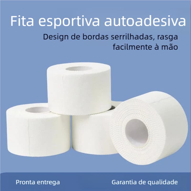 Cinta adesiva respirável: feita de tecido não - tecido hipoalergênico, fácil de rasgar, usada para fixação  de ferida
