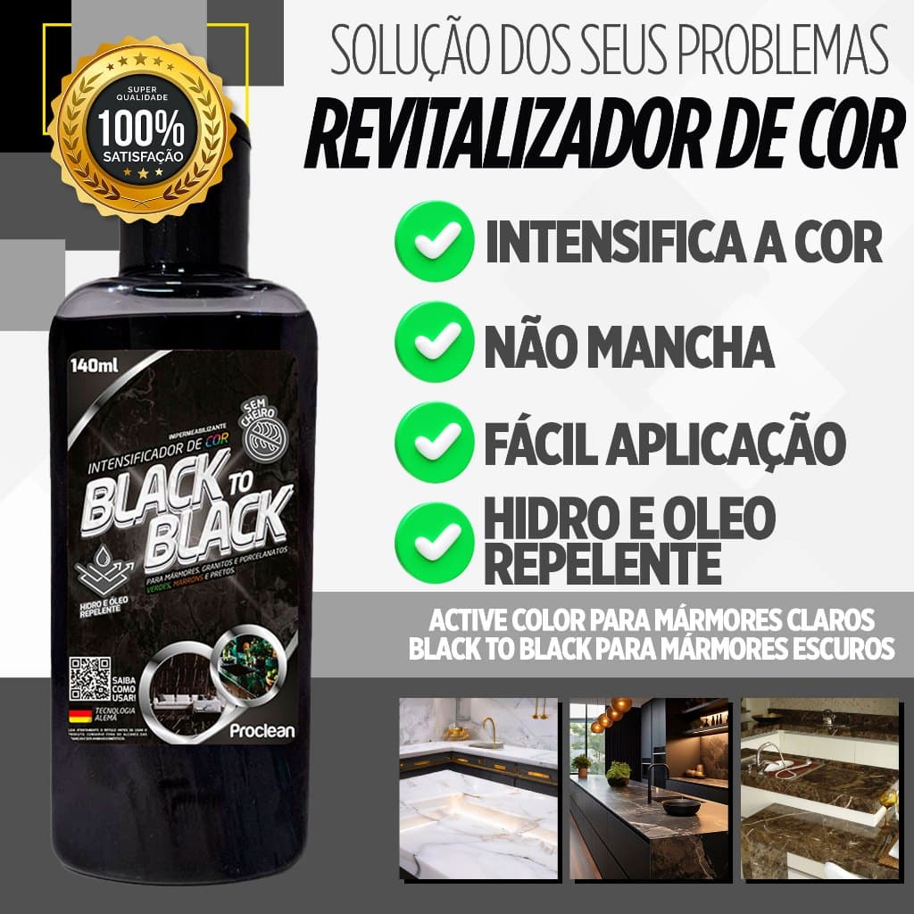 Black to Black Revitalizador de Mármore - 140ml