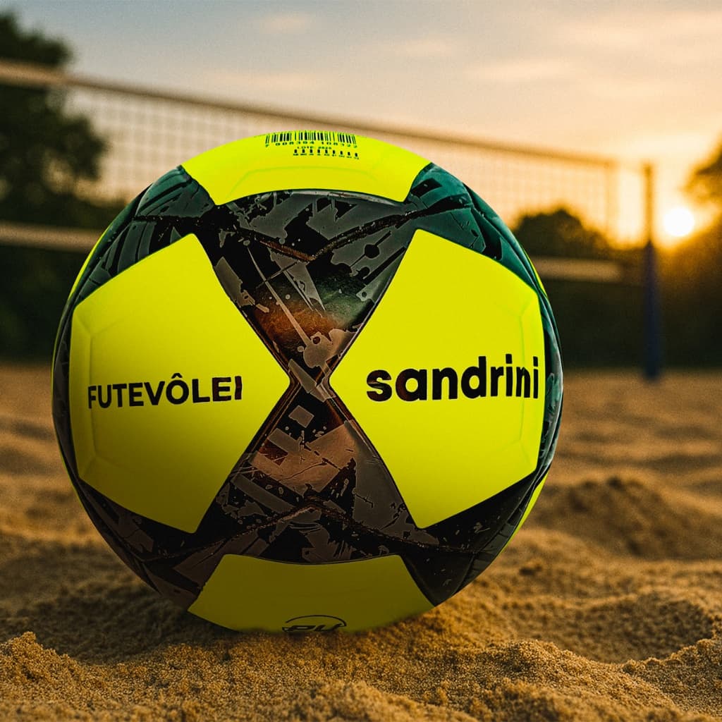 Bola de Futevôlei Oficial Breeze SR 310 Sandrini Profissional Original para Praia e Altinha