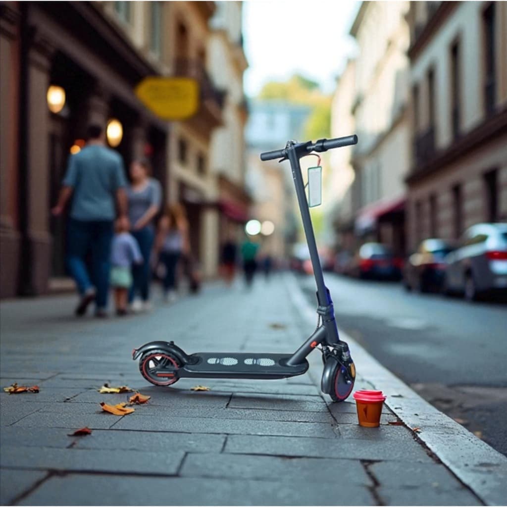 Patinete Elétrico Dobrável Portátil 30km/h 8 polegadas Com Amortecedor