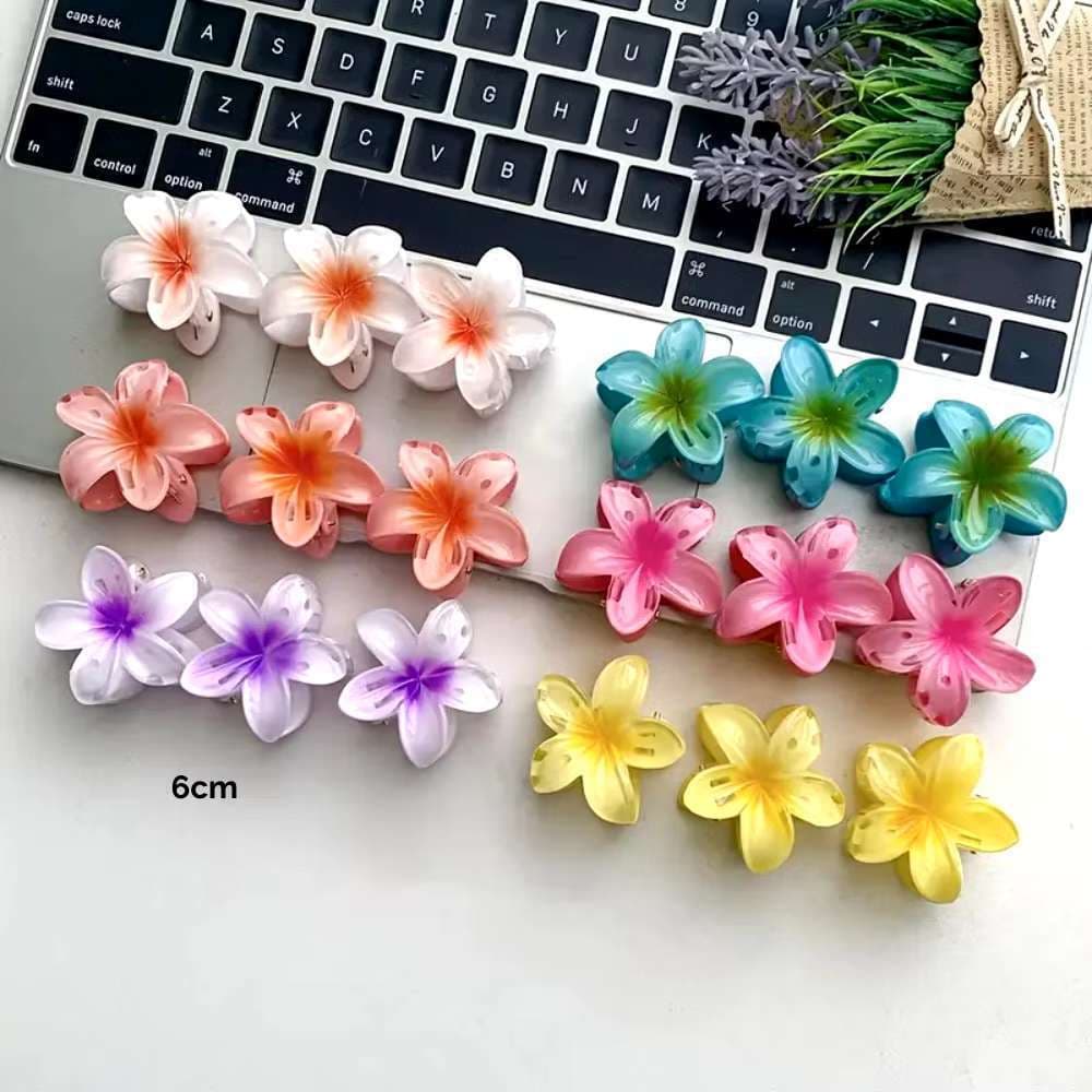 Kit 12/24/36/48 - 18/30/42 peças 6cm Grampos/Piranhas de Cabelo Flor de Feriado de Praia – Barrettes - link para atacado