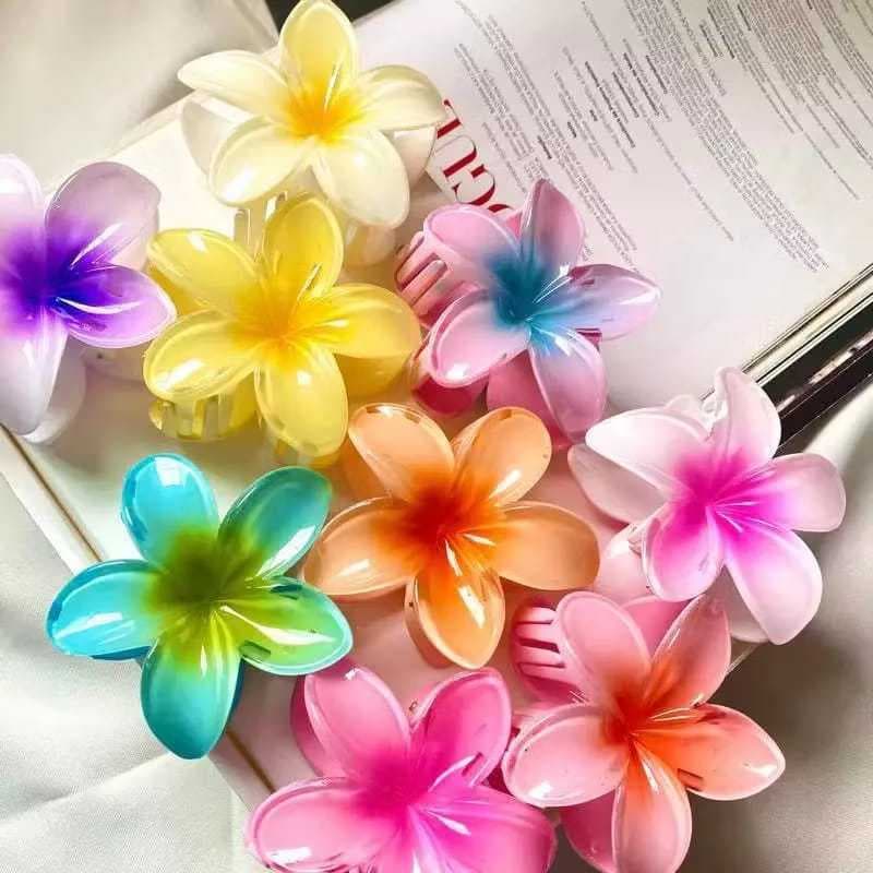 Kit 24/48 pçs 6cm Grampos/Piranhas de Cabelo Flor de Feriado de Praia -/Para Dia Das Mães E Festa Junina