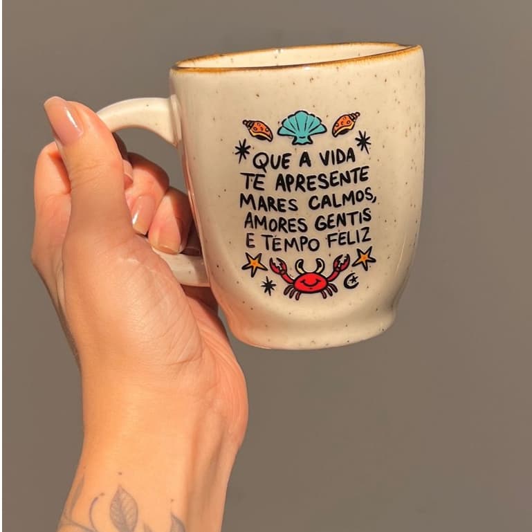 Caneca Névoa - Mares Calmos, Tempo Feliz