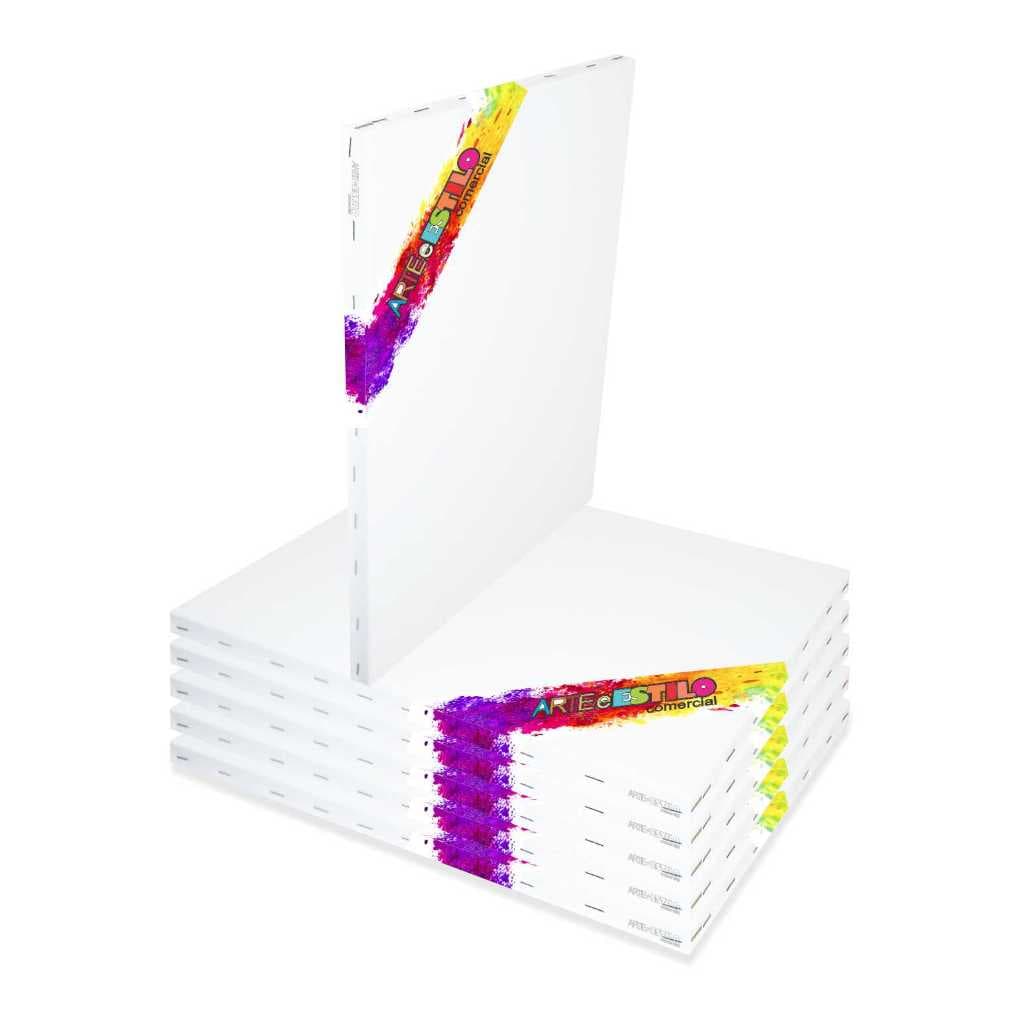 Kit 06 Telas De Pintura 30x40 Prontas Para Uso 100% Algodão