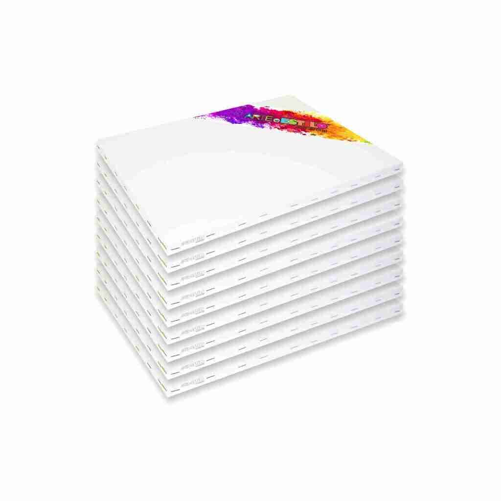 60 Telas para Pintura Artística 15x20 cm telas de pintura 20x15 Prontas para Usar