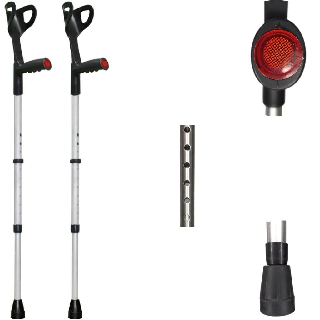 Muleta Canadense Ortopédica de Alumínio Par Regulável 120kg Takecare