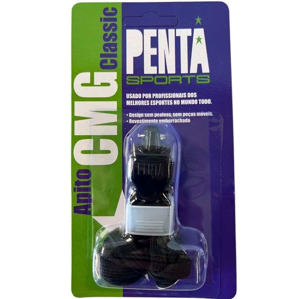 Apito Profissional Penta Sports Esportivo para Arbitro Juiz de futebol Sinalizador Sonoro Tipo Fox40