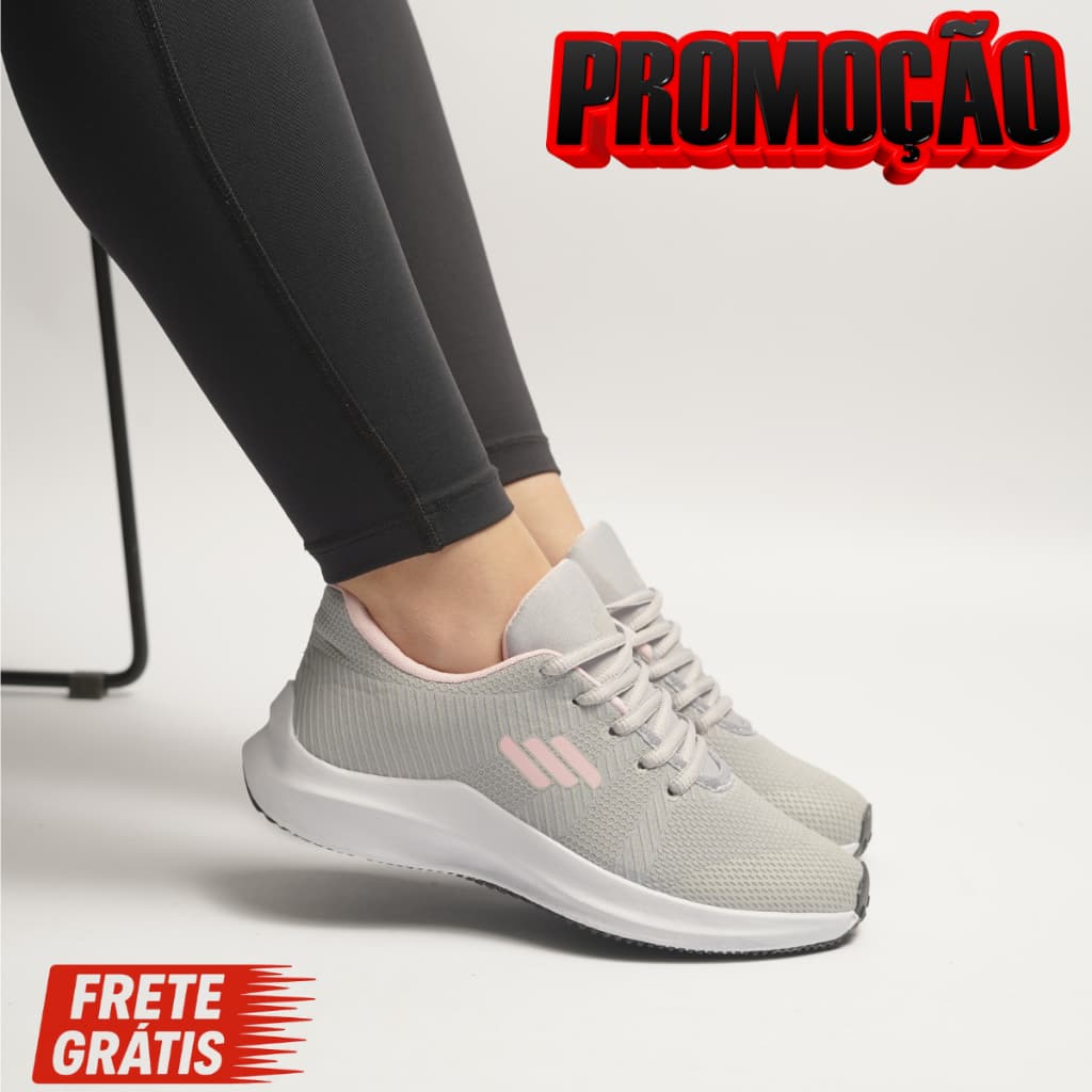 Tênis O2x Feminino Esportivo Confortável Leve Treino Caminhada Corrida Moda Fitness