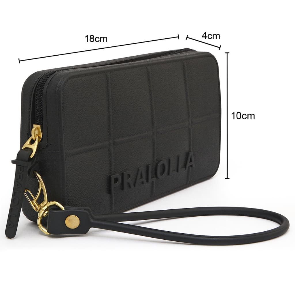 Carteira com Alça de Pulso Removível Feminina Emborrachada Amigo Oculto Final de Ano