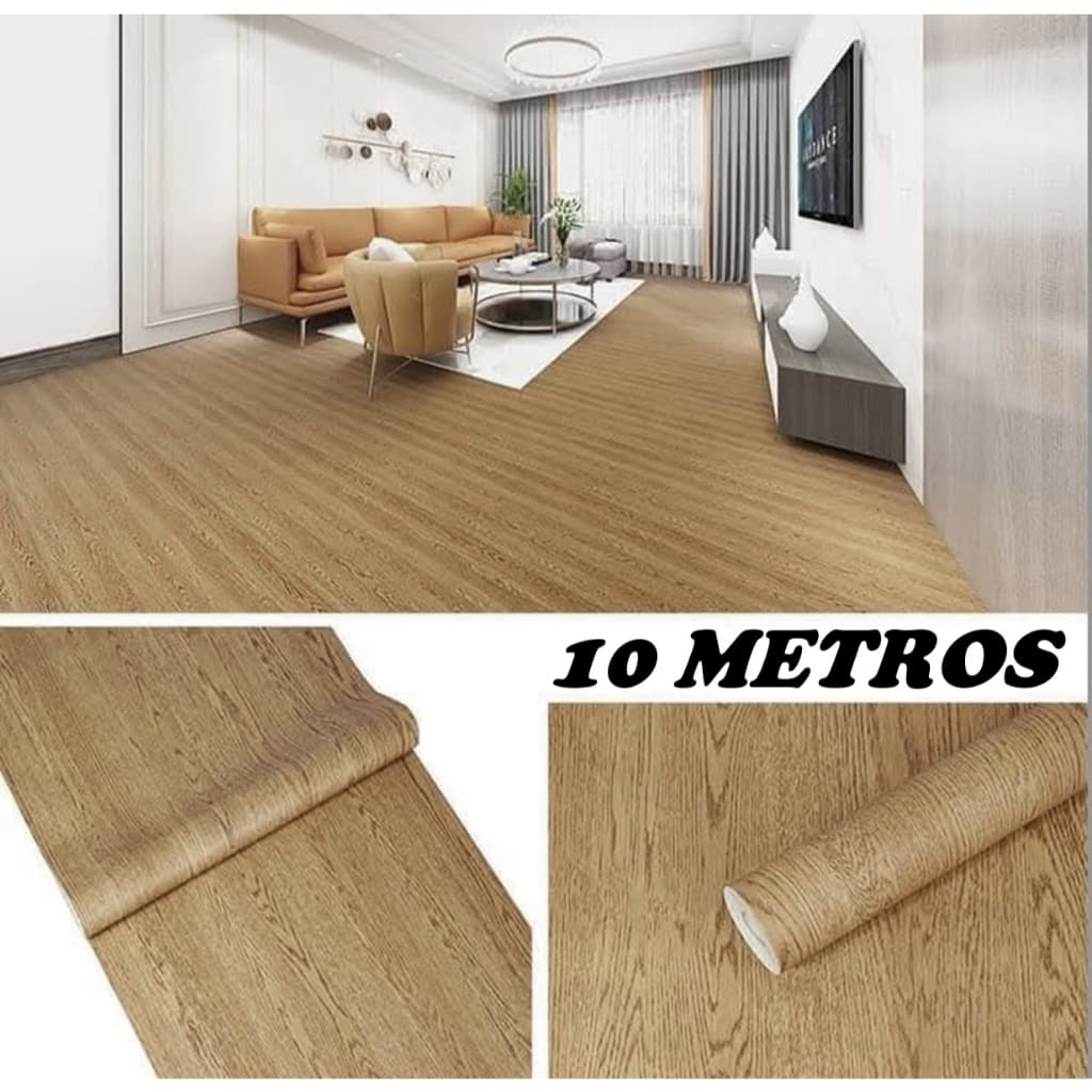 Adesivo Vinilico 10 Metros Lavavel para Piso e Parede Texturizado Aplicação no Chão e Parede HAAS365