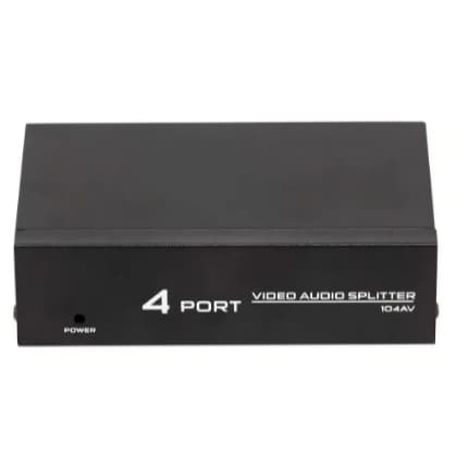 Distribuidor Rca Audio Video Composto 1x4 Splitter Bivolt