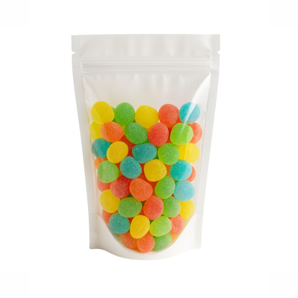 Sacos Saquinhos Branco C/ Visor  Com Zip 12x19 Lembrancinhas Stand Up Pouch zip