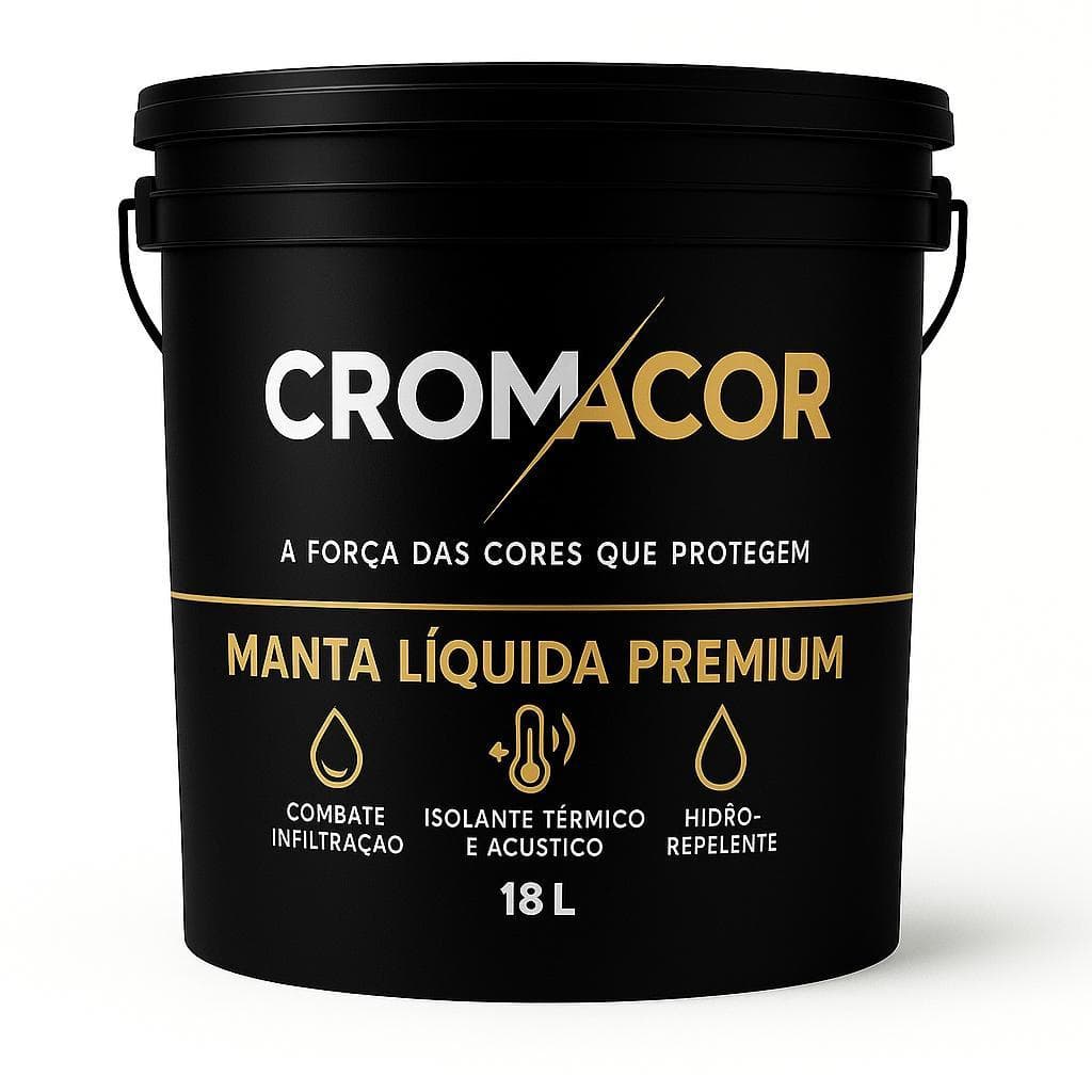Impermeabilizante Manta Líquida CROMACOR 5KG – Evita Mofo e Combate Infiltrações