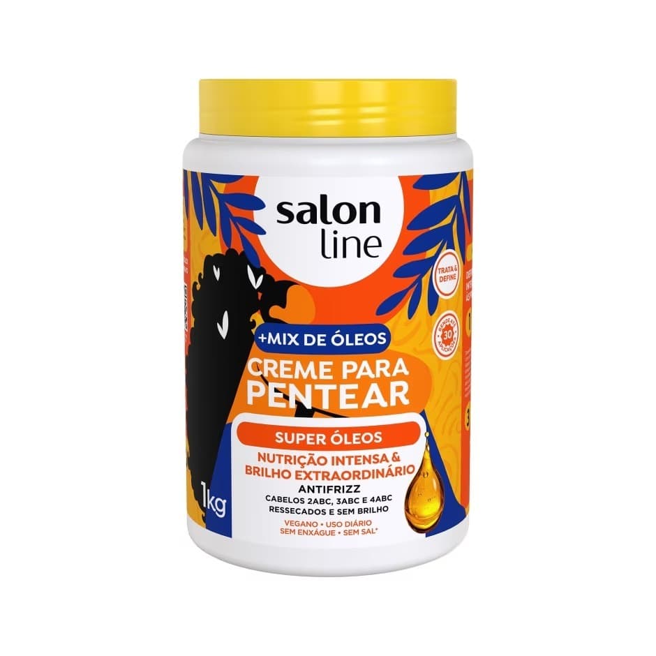 Creme Para Pentear Super Óleos Salon Line 1L