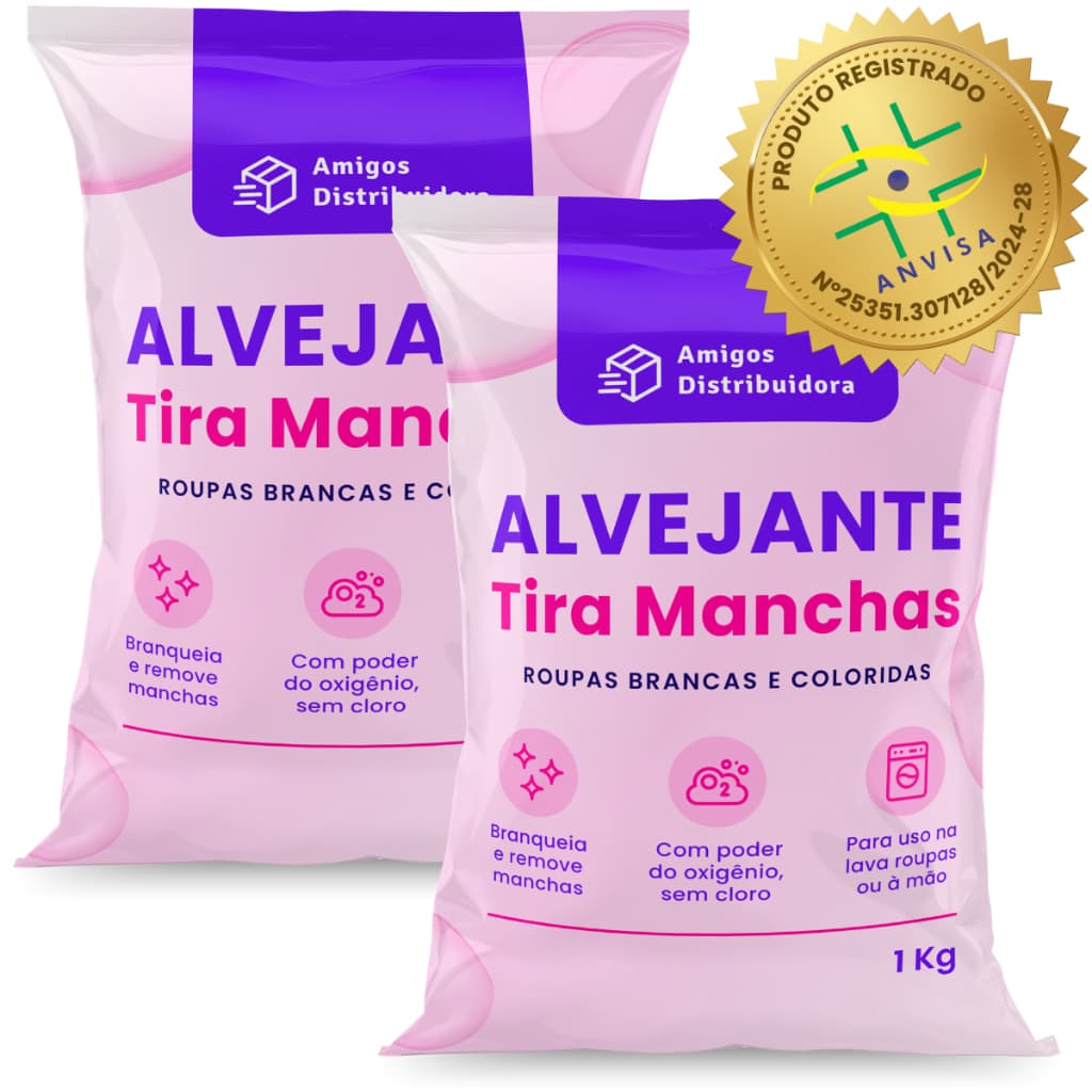 Percarbonato de sódio para limpeza em geral, clareador de roupas - 2kg