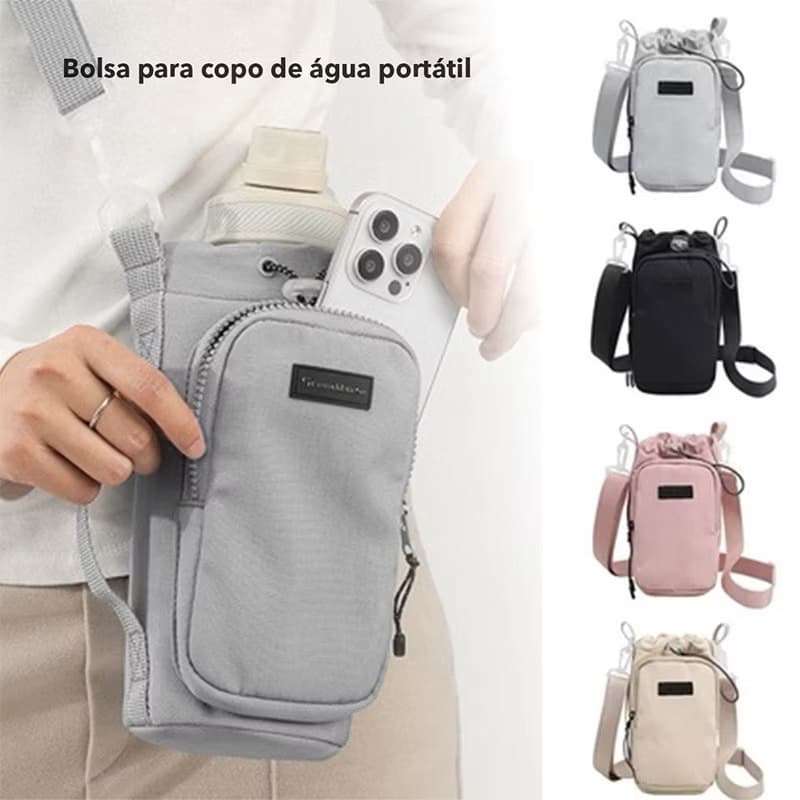 Bolsa Transversal Multifuncional Para Garrafa de Água