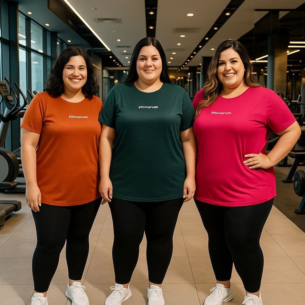 camiseta camisa feminina dry fit  plus size moda fitness academia malhação Tapa Bumbum