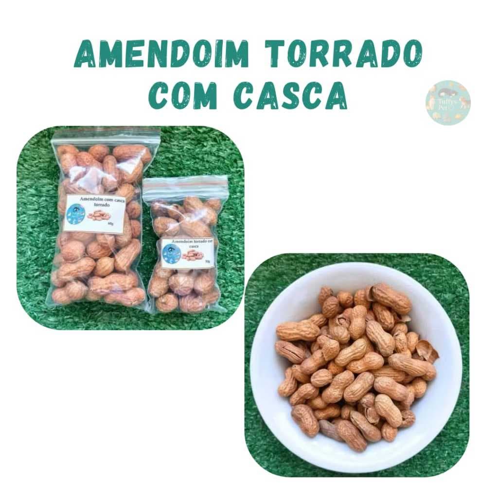 Amendoim Torrado com casca, para roedores e avees