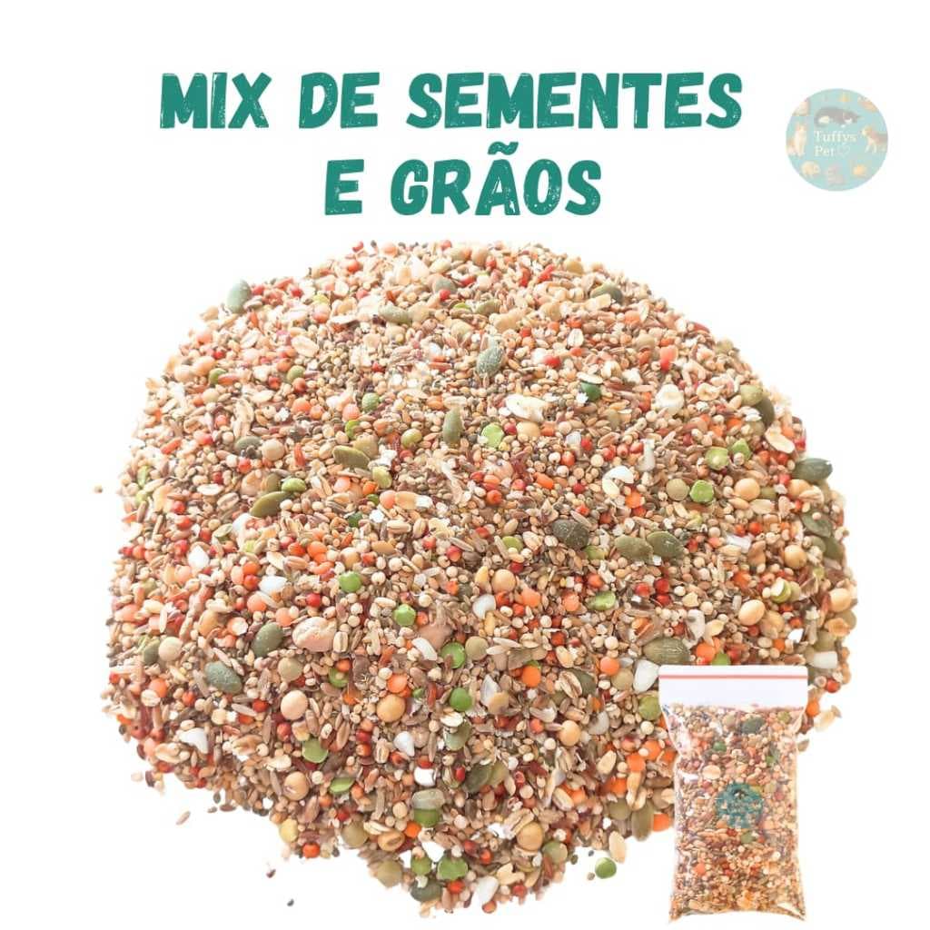 Mix de sementes e grãos para hamster, gerbil, roedores.