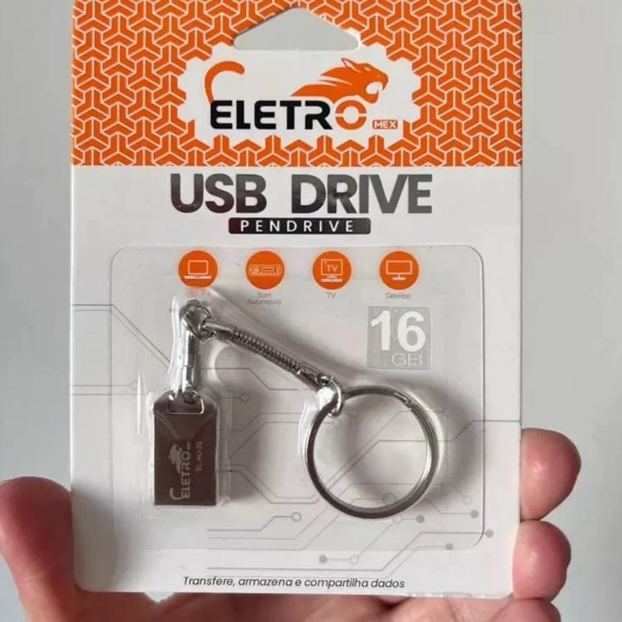 Novo Mini unidade flash USB anti-perda de metal luva de metal com chaveiro 8GB 16GB 32GB 64GB