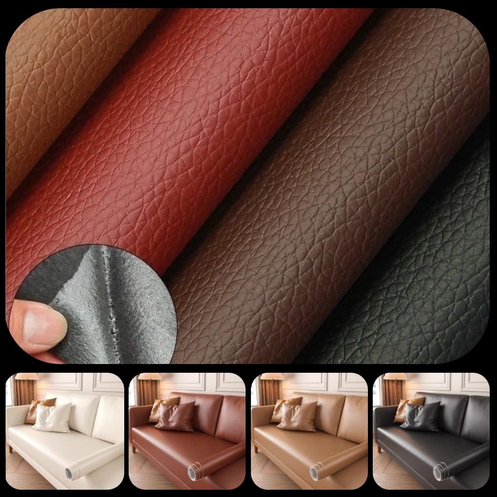 50cmX70cm Branco Adesivo Auto-Adesivo de Tecido de Couro Sofá de Reparo de Sofá de Couro