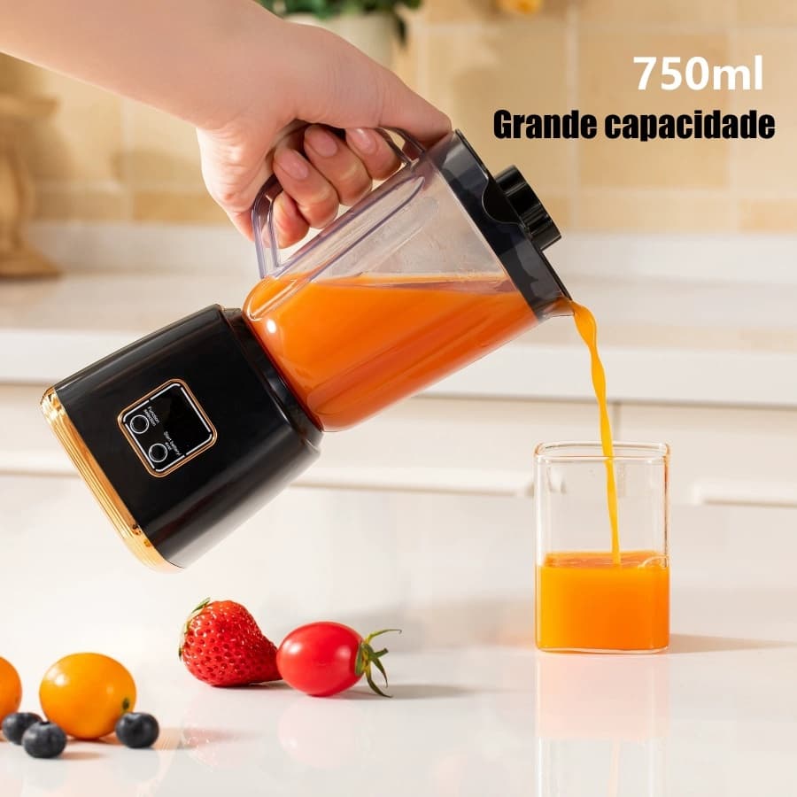 Display Digital Copo de Suco Portátil Doméstico Pequeno Juicer Multifuncional Copo de Suco