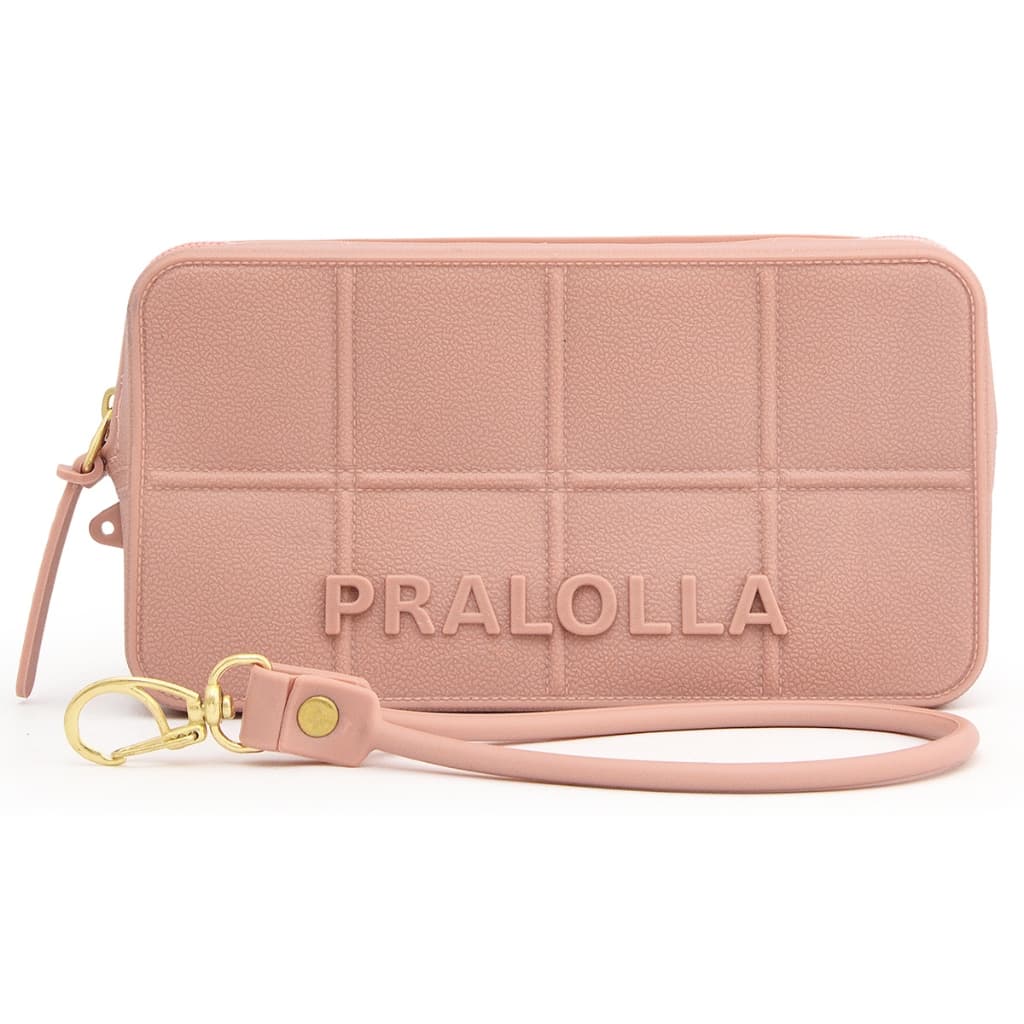 Carteira Pralolla Feminina Emborrachada com Alça de Pulso Removível