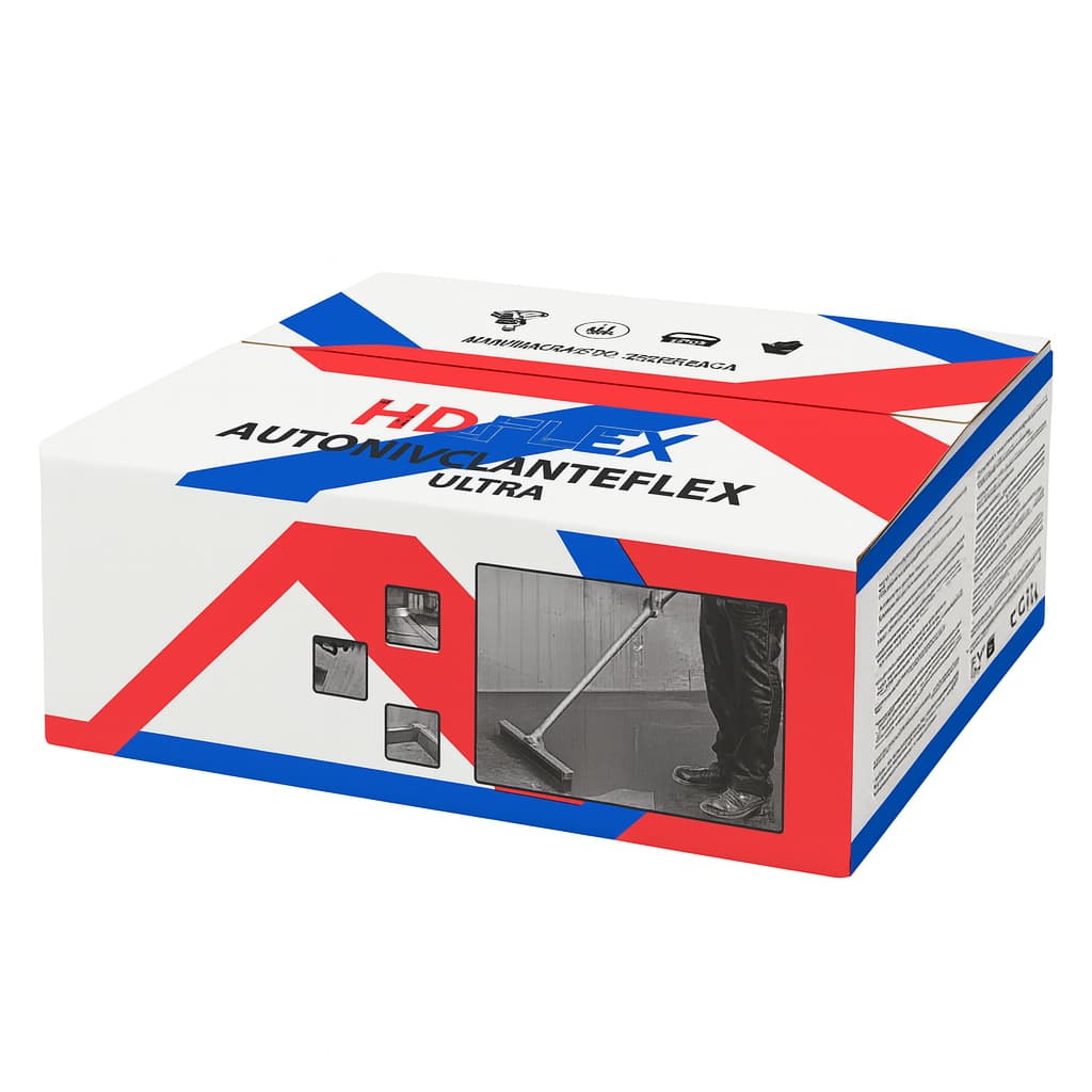 Cimento Autonivelante HD Flex 20kg Cinza - NIvelamento Perfeito Secagem Rapida Cimento Queimado Piso