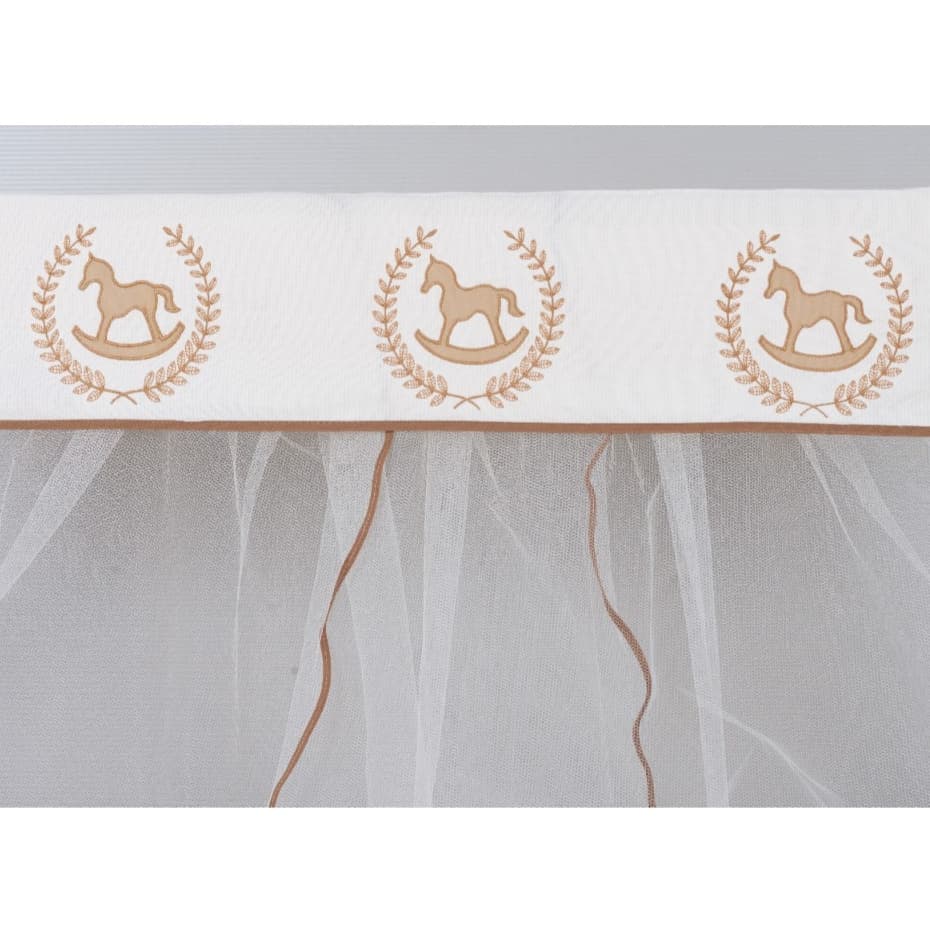 MOSQUITEIRO PARA BERÇO   AMERICANO -   BORDADO CAVALINHO  -  VÁRIAS  CORE S MENINO DELICADO ESPECIAL