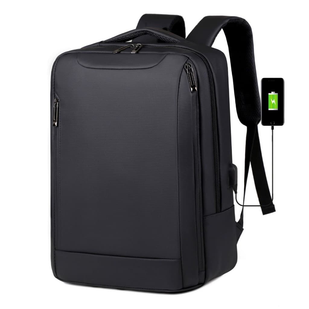 Mochila de Viagem Masculina e Feminina Impermeável Reforçada Mochila Executiva para Notebook com USB