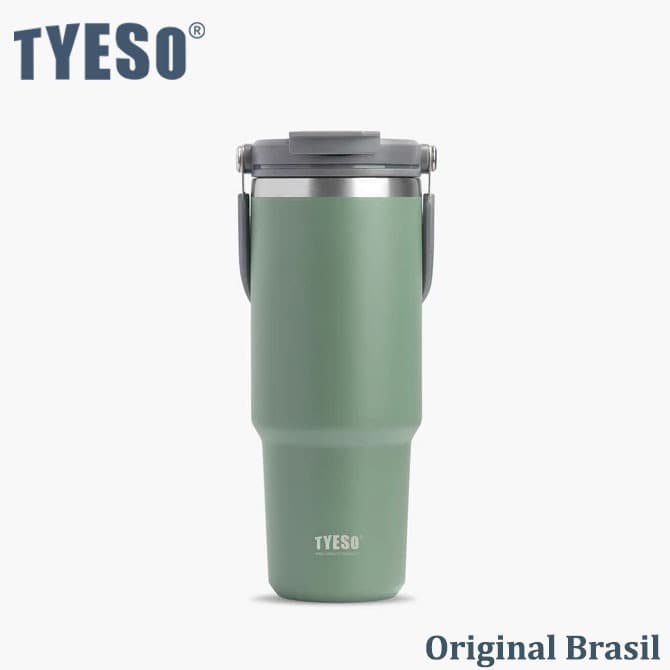 TYESO Garrafa Térmica Copo com Alça 900ml antivazamento Mantém Quente 6h Frio 10h