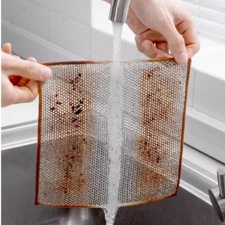 1 Pano Limpeza Aço Cozinha Fogão Louça  Reutilizável Pronta Entrega