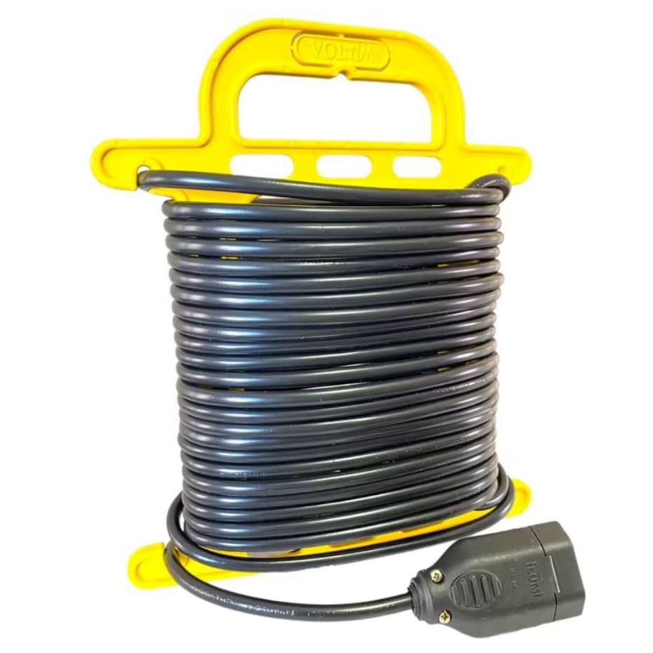 Extensão Elétrica Cabo pp 2x1.0 mm reta 10A Bivolt com suporte