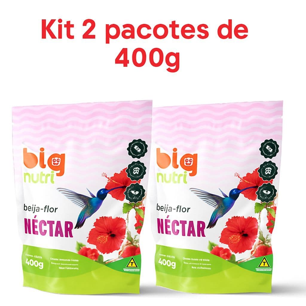 Néctar para beija flor ate 2 pacotes 400G