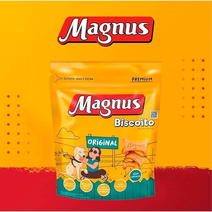 Petisco para Cães Magnus Original Biscoito 1Kg