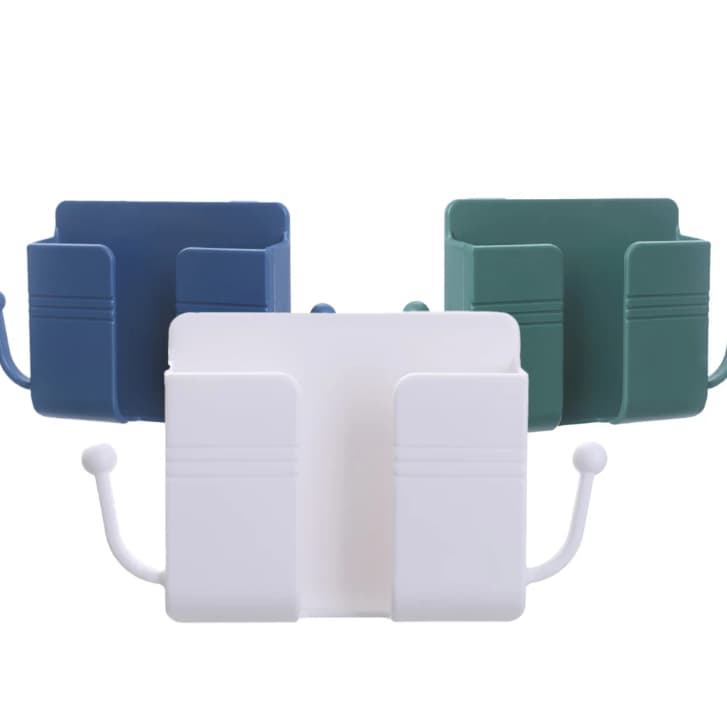 Suporte de parede multifuncional de carregamento, caixa de armazenamento para organização, controle remoto