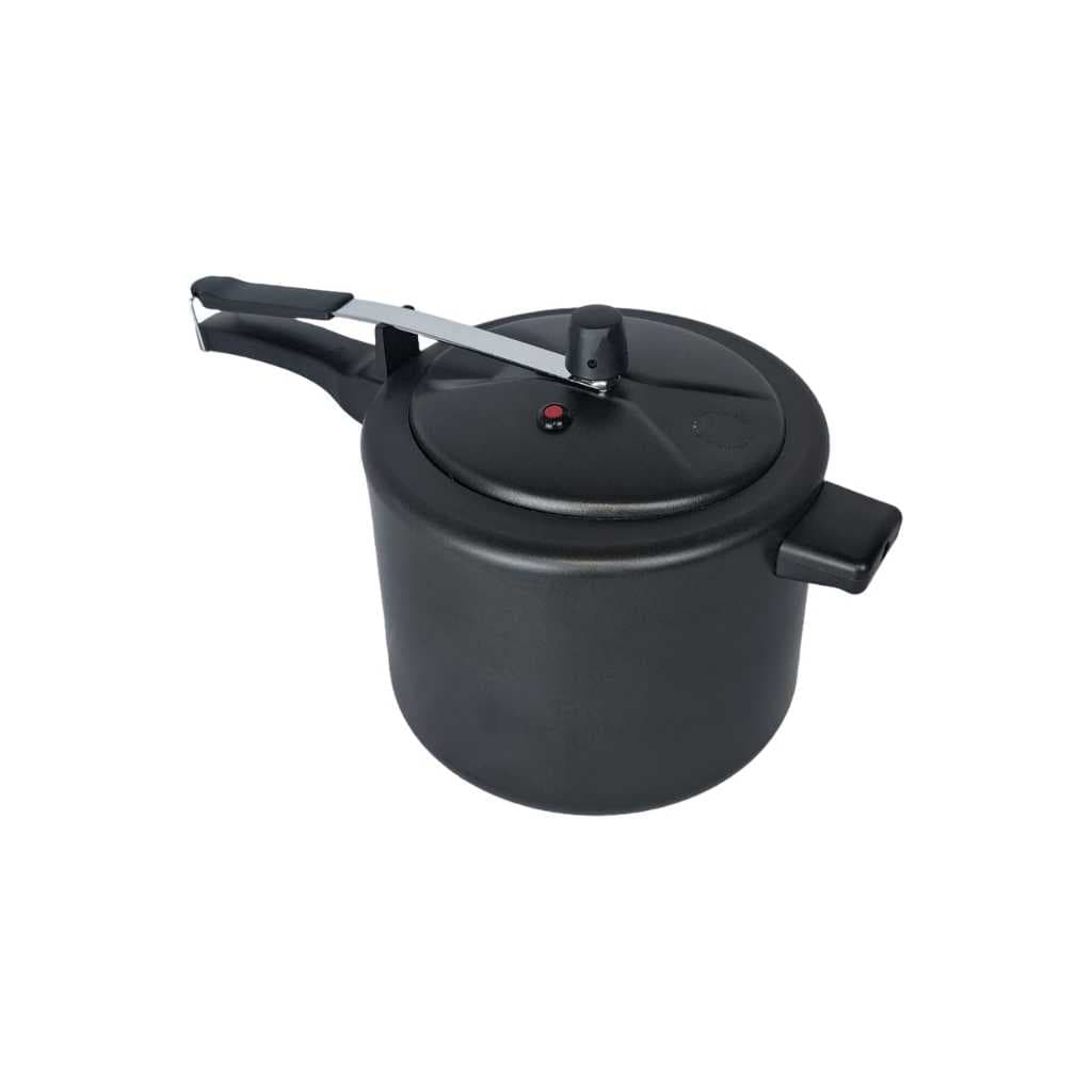 Panela de Pressão - 7 litros - Antiaderente Cores: Preto e Cereja