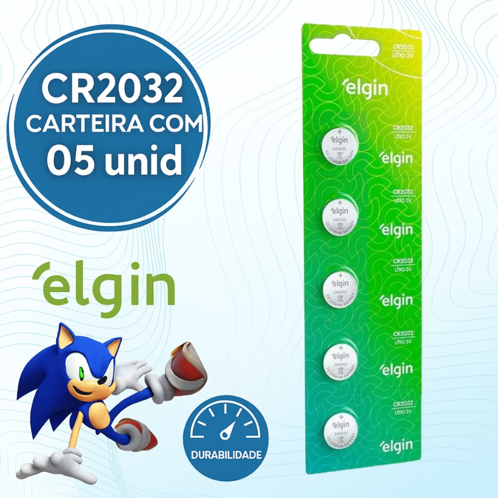 Elgin CR 2032 3v - Blister C/5